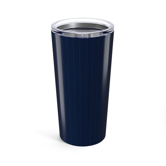 Tumbler | Navy & White | Pinstripe