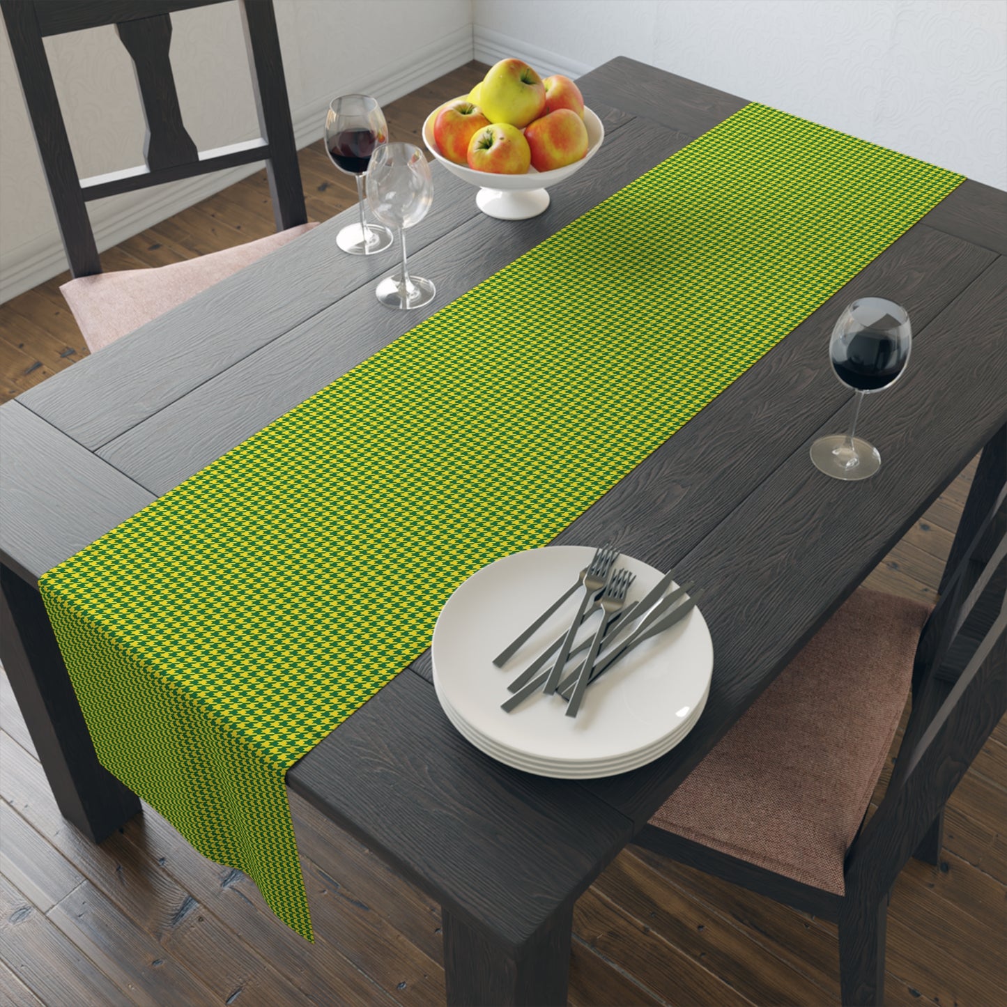 Table Runner | Eugene, Oregon | Houndstooth