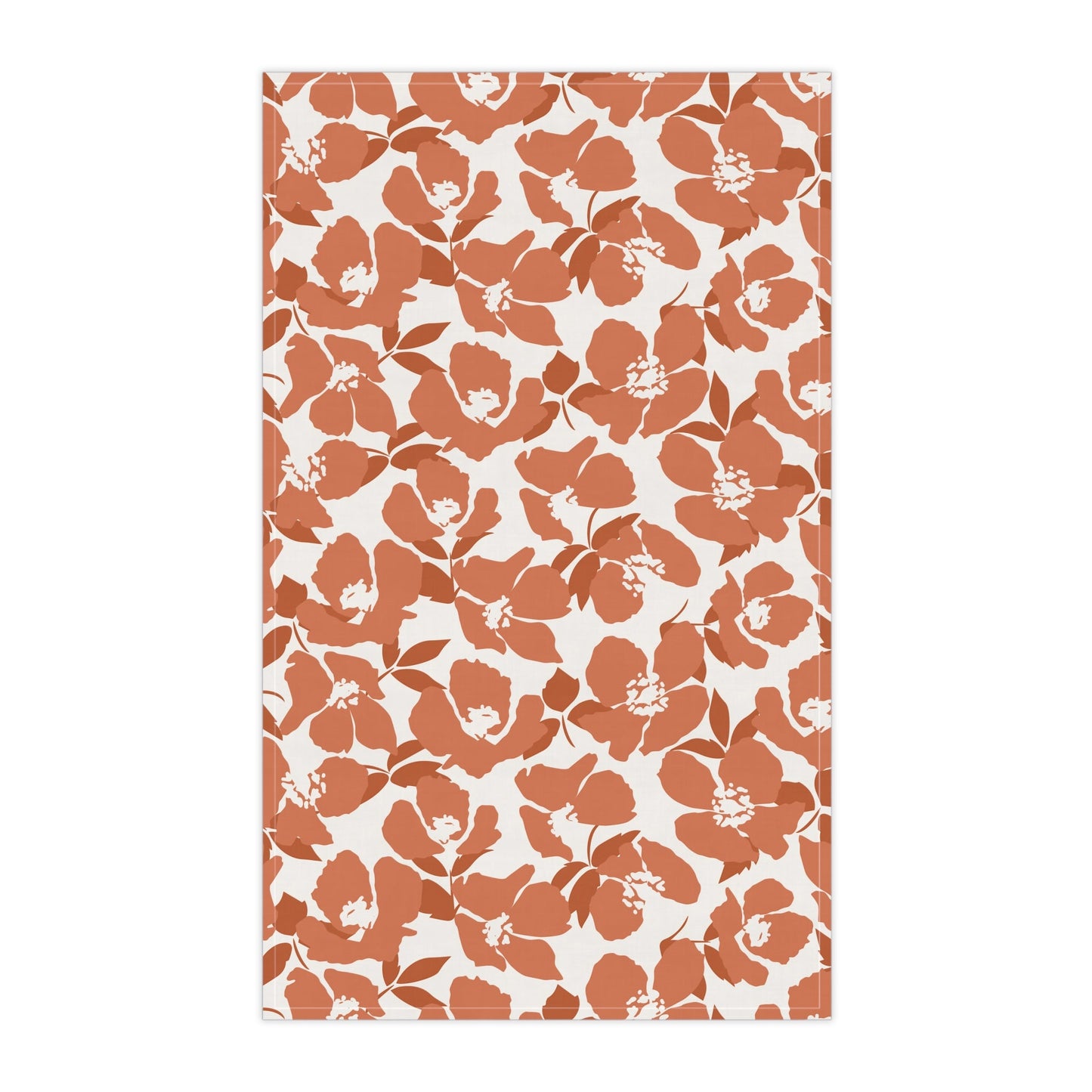 Tea Towels | Dark Orange & White | Poppy