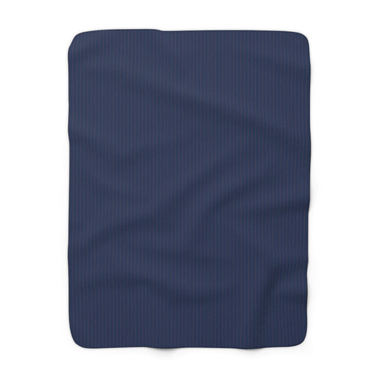 Sherpa Fleece Blanket | Charlottesville, Virginia | Pinstripe