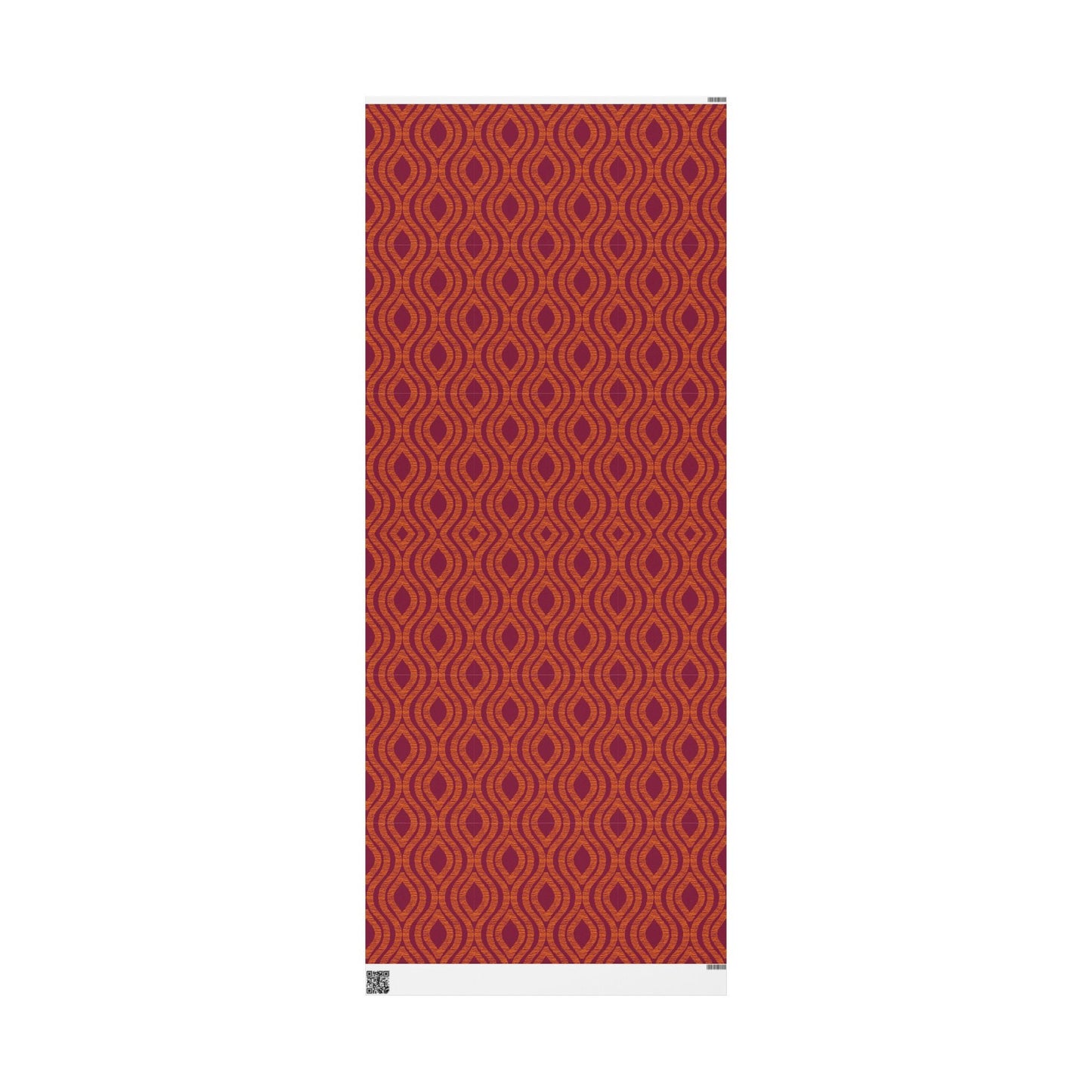 Gift Wrap | Maroon & Orange | Ogee