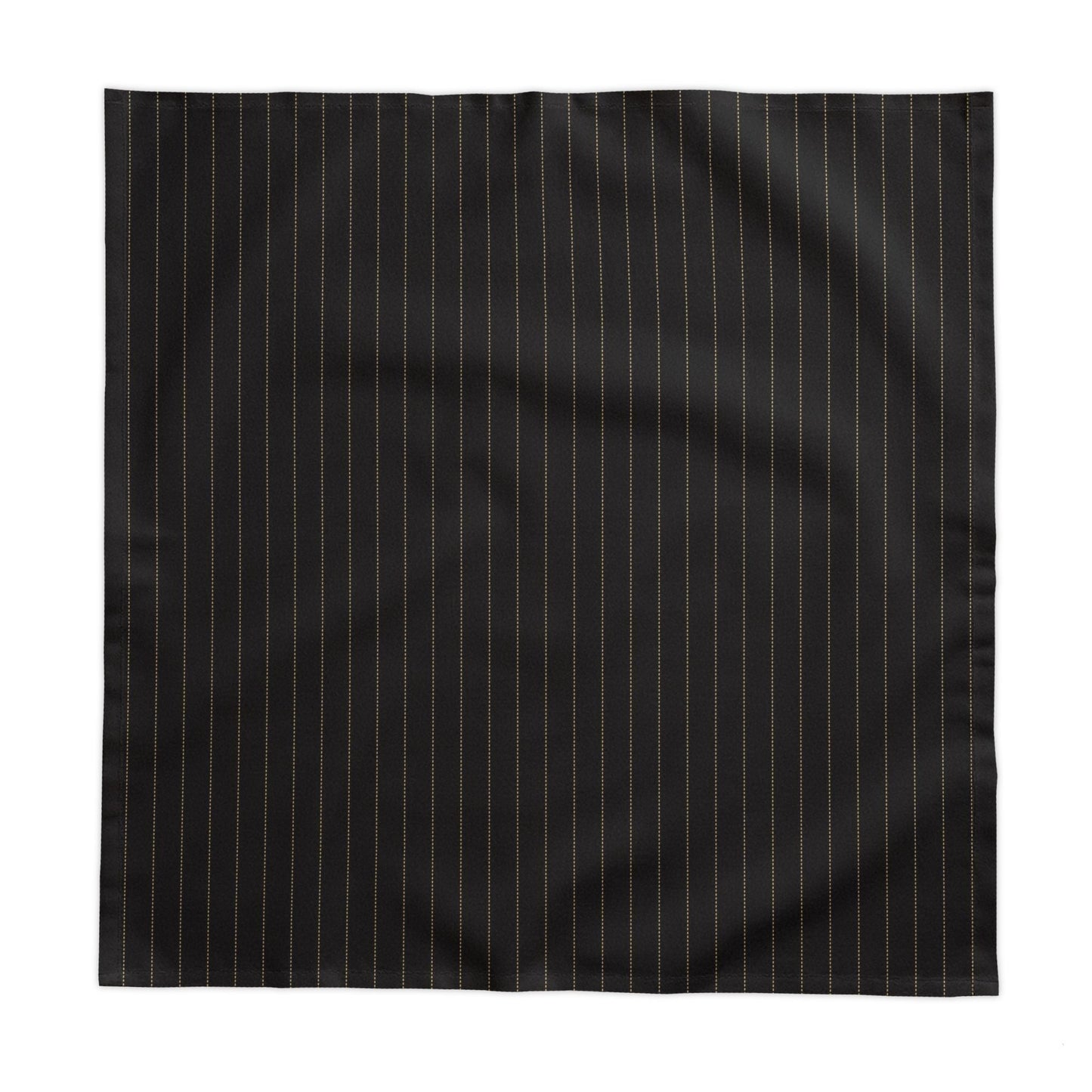 Tablecloth | Black & Gold | Pinstripe