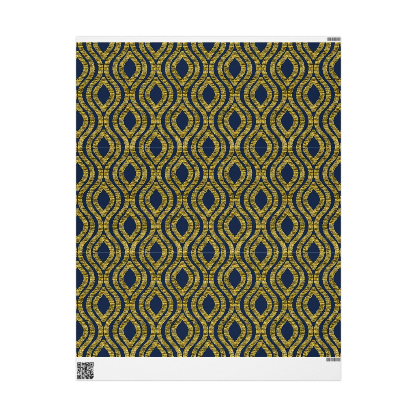 Gift Wrap | Yellow & Blue | Ogee