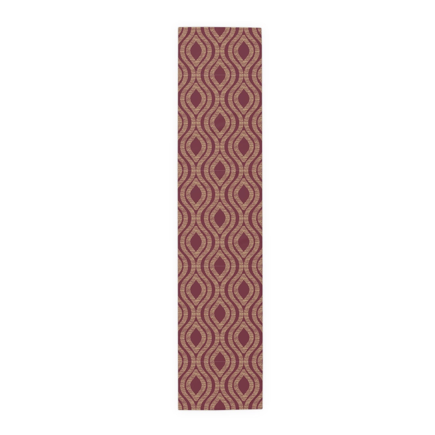 Table Runner | Maroon & Gold | Ogee