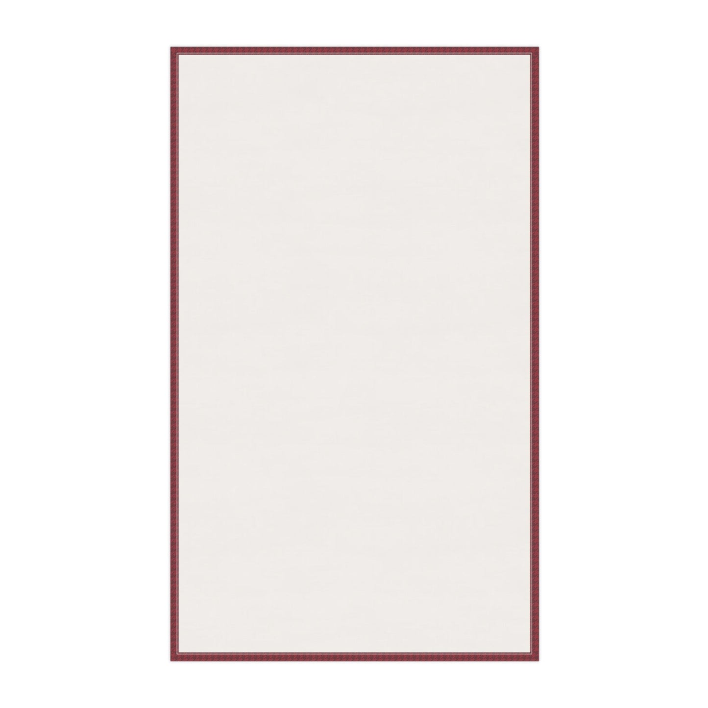 Tea Towel | Maroon & White | Houndstooth