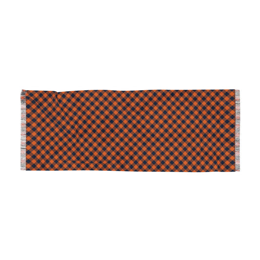 Scarf | Orange & Blue | Gingham