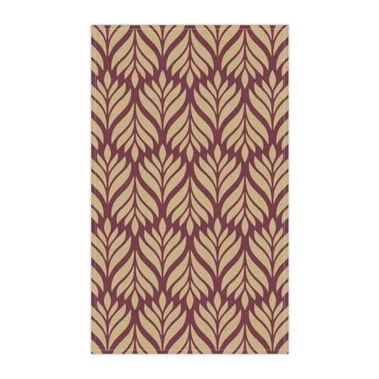 Tea Towels | Maroon & Gold | Palm