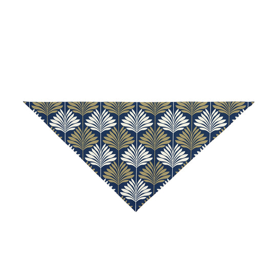 Pet Bandana | Blue & Gold | Deco