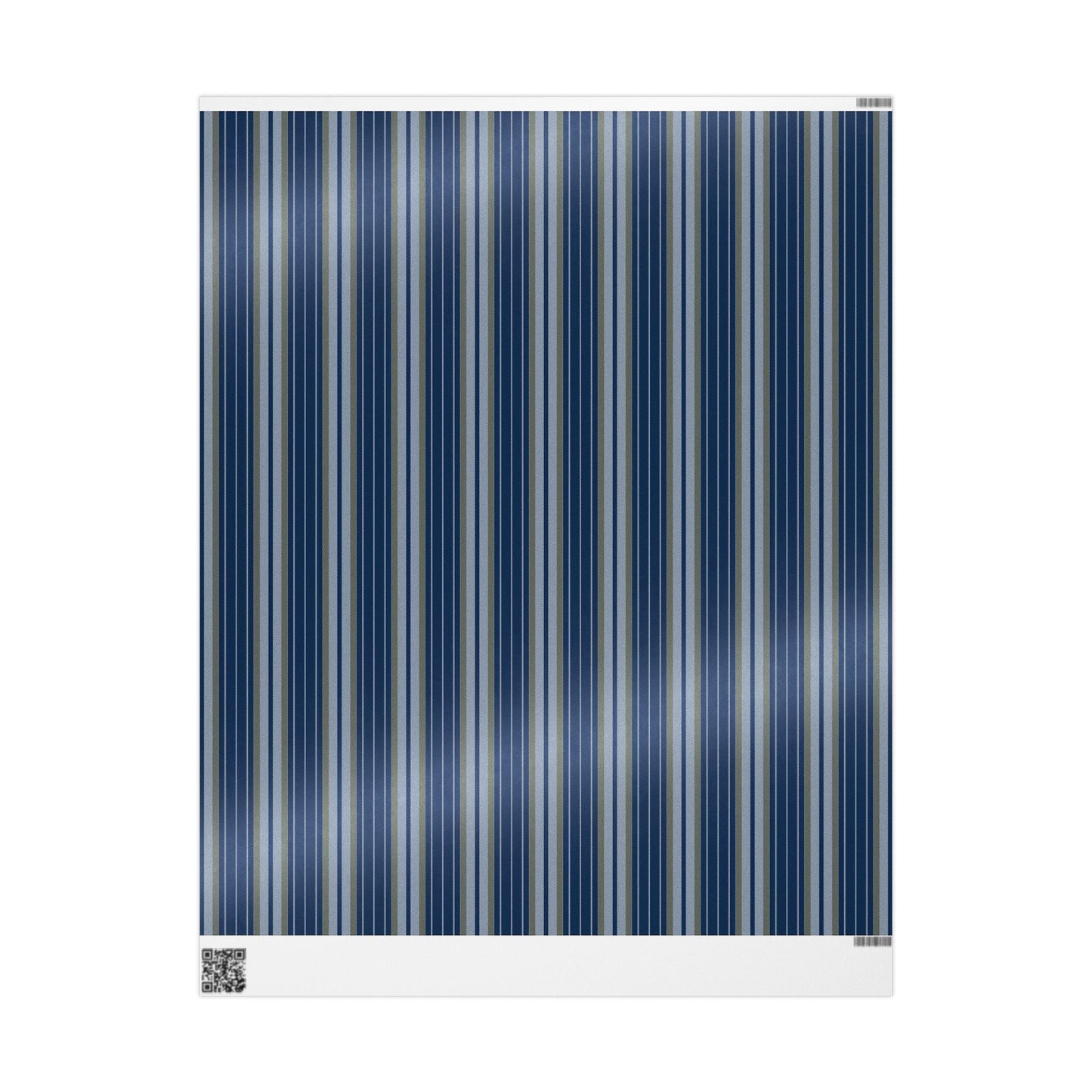 Gift Wrap | Blue & Gold | Stripe