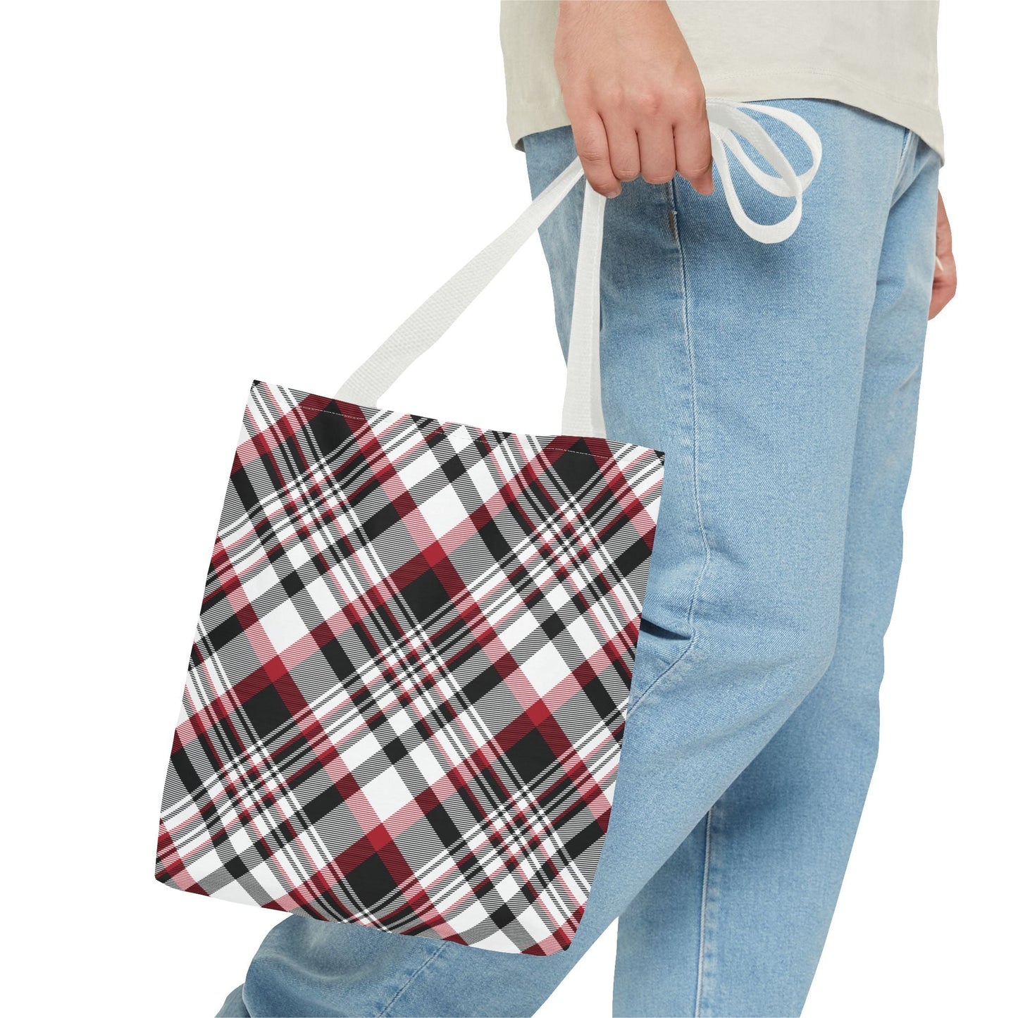 Tote Bag | Red & Black | Tartan