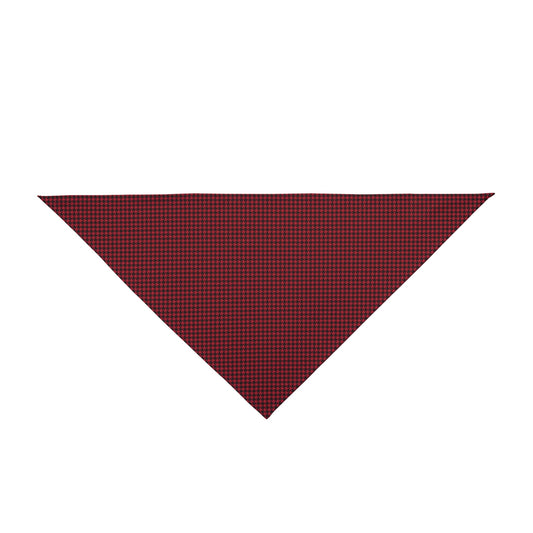 Pet Bandana | Red & Black | Houndstooth