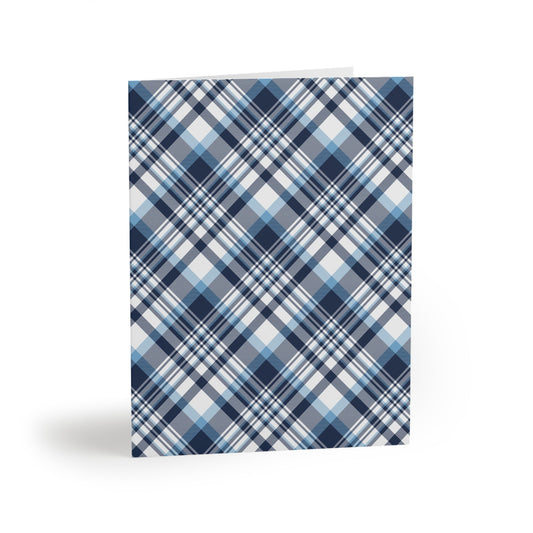 Notecards | Light Blue & White | Tartan
