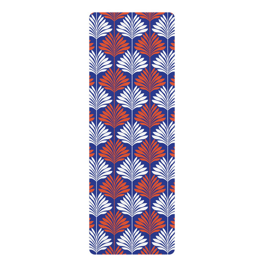Yoga Mat | Bright Blue & Orange | Deco