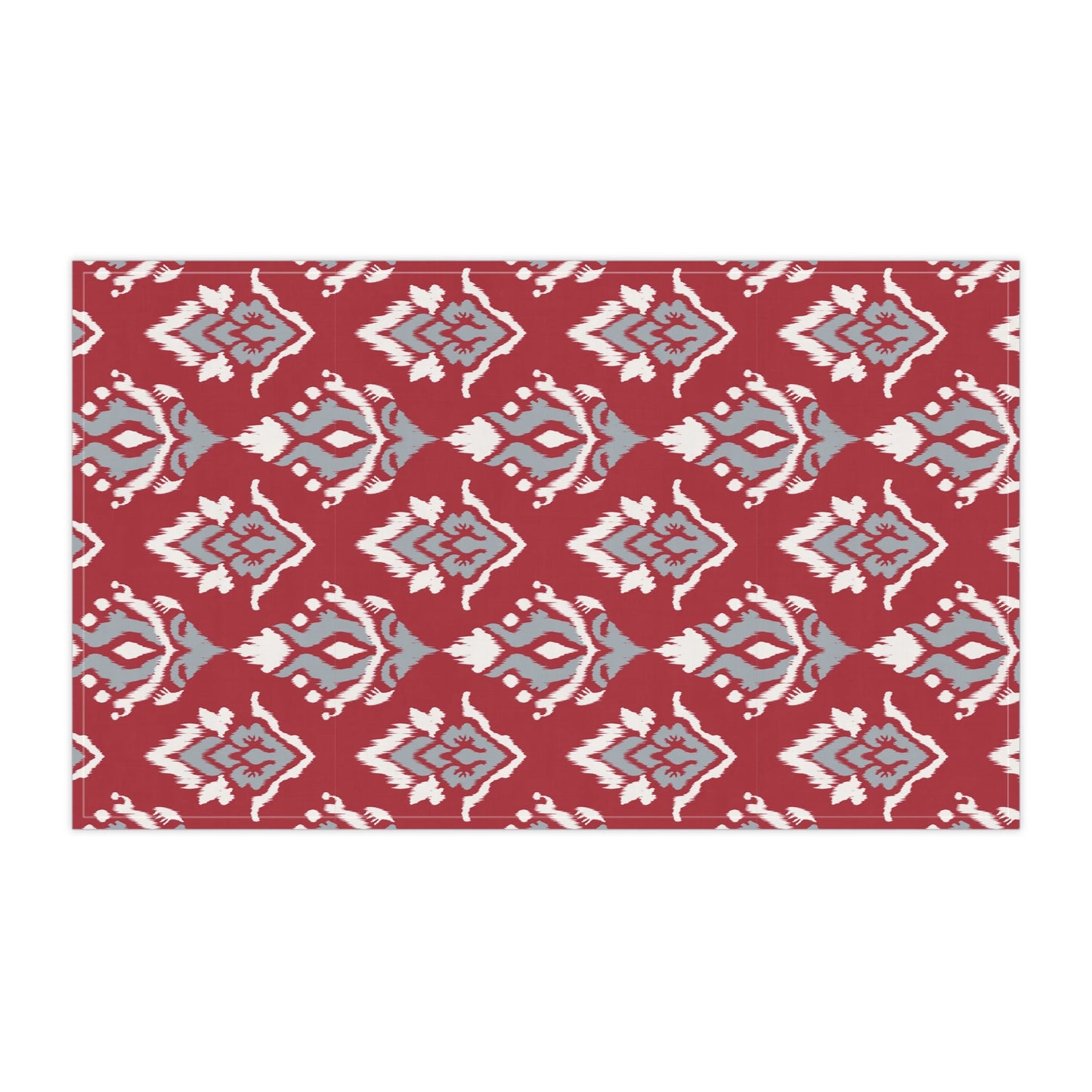 Tea Towels | Red & Gray | Ikat