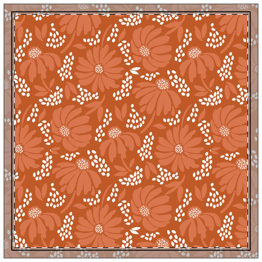 Napkins | Dark Orange & White | Bellis