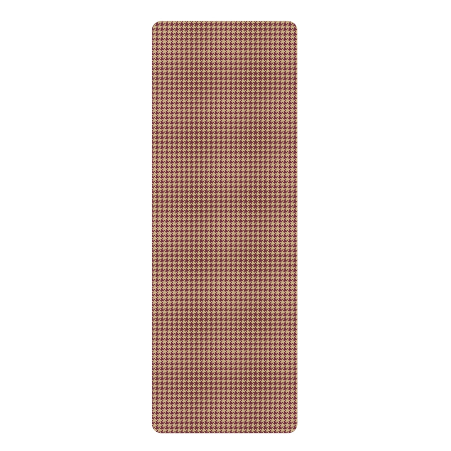 Yoga Mat | Maroon & Gold | Houndstooth