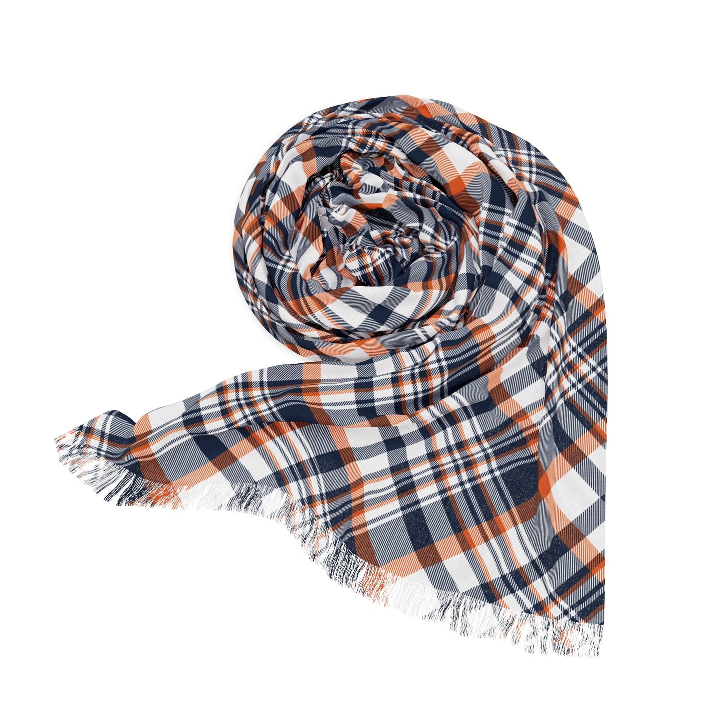 Scarf | Orange & Blue | Tartan