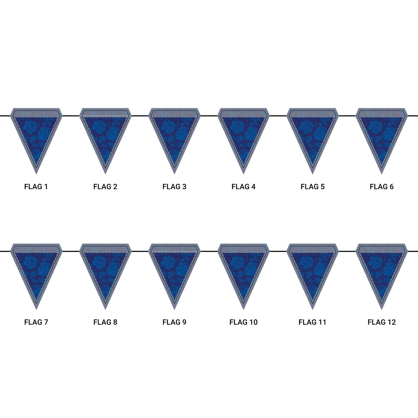 Flag Garland | Durham, North Carolina | Peony