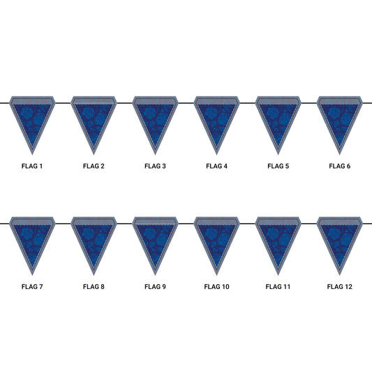 Flag Garland | Durham, North Carolina | Peony