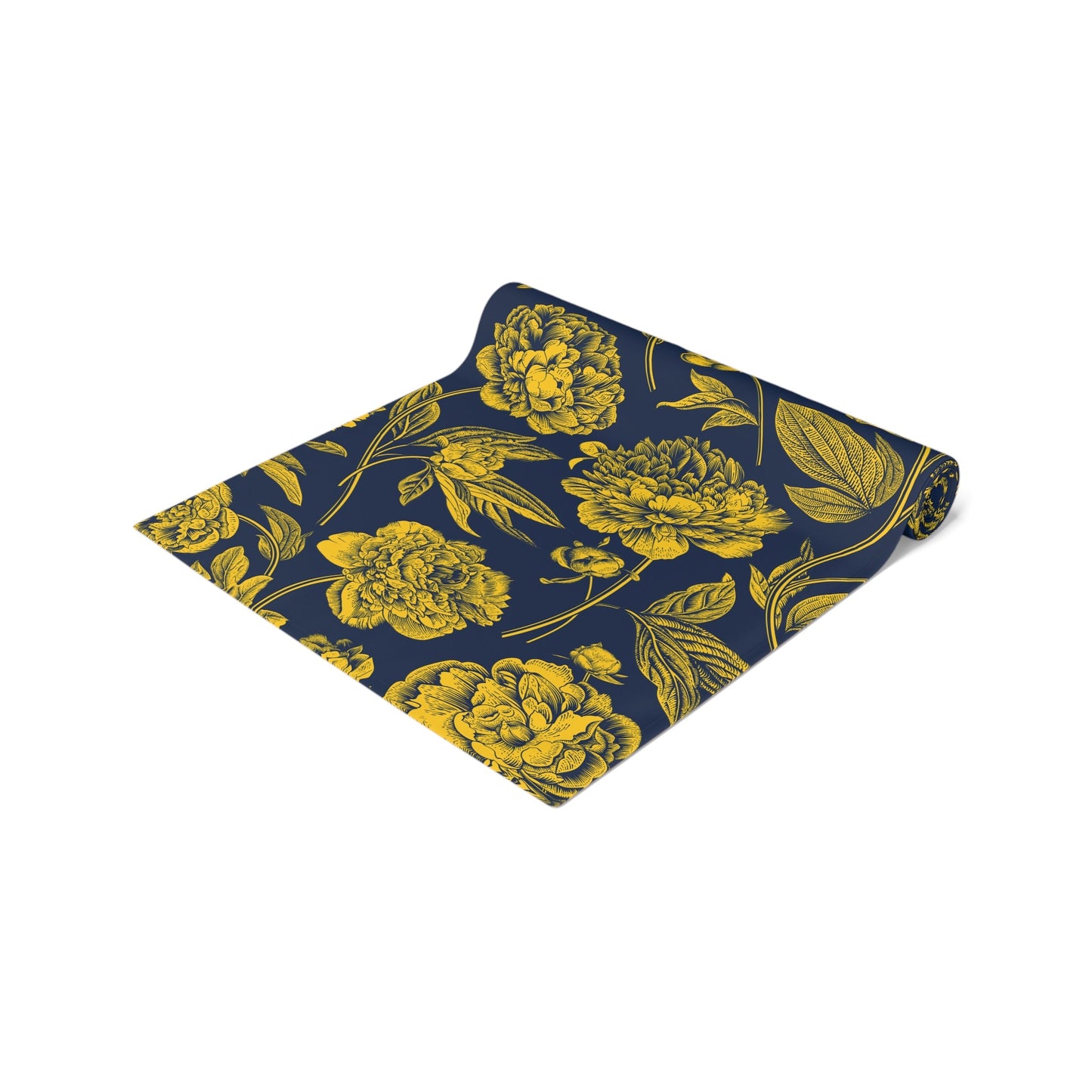 Table Runner | Yellow & Blue | Peony