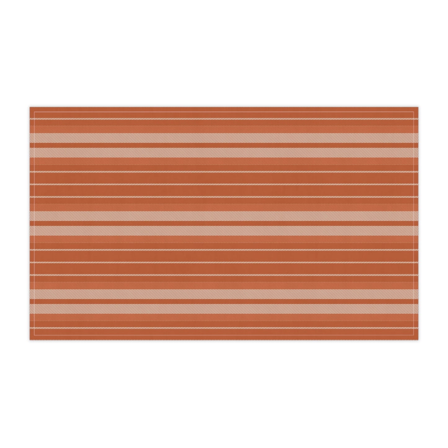 Tea Towels | Dark Orange & White | Stripe