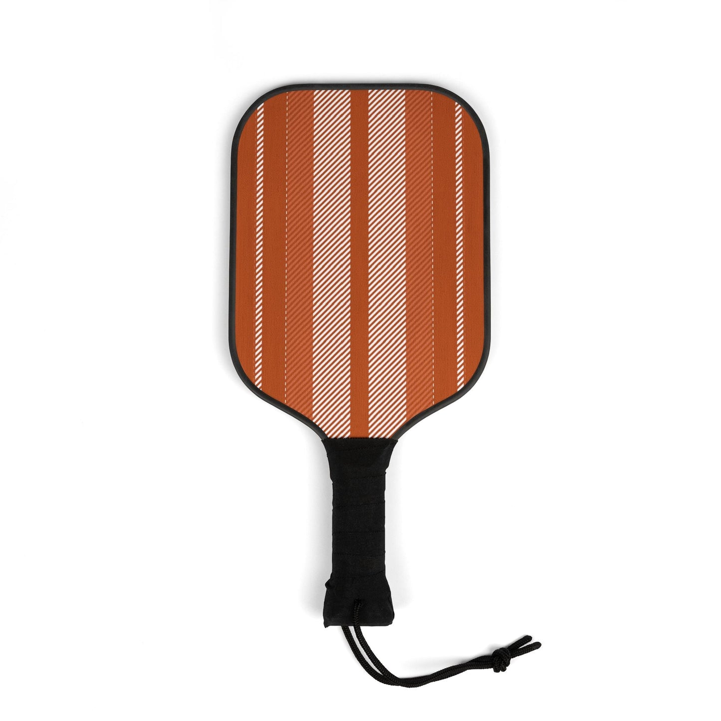 Pickleball Paddle Kit | Dark Orange & White | Stripe