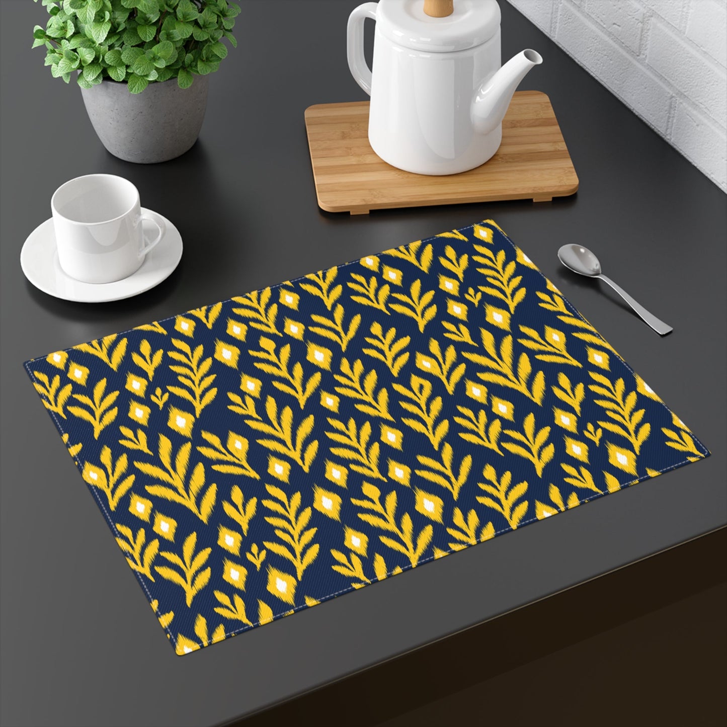 Placemat | Yellow & Blue | Laurel