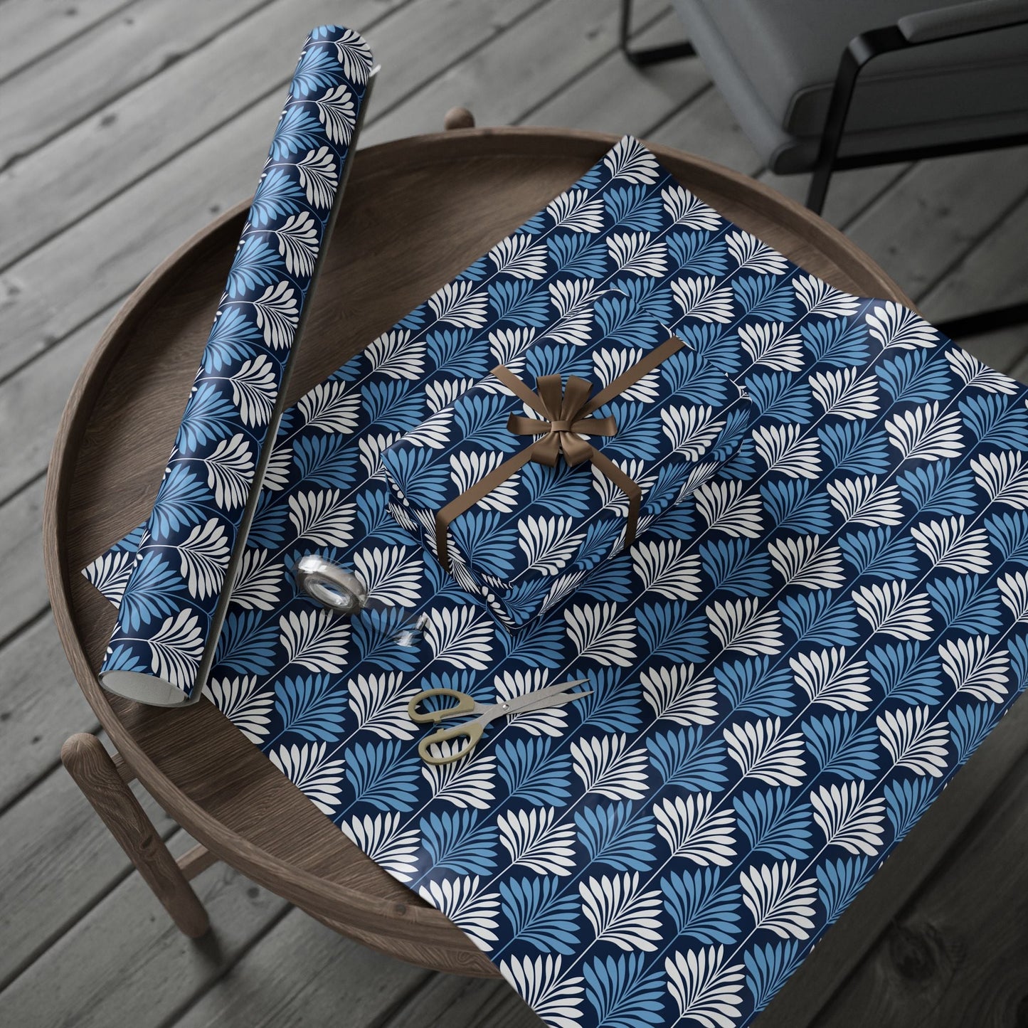 Gift Wrap | Light Blue & White | Deco