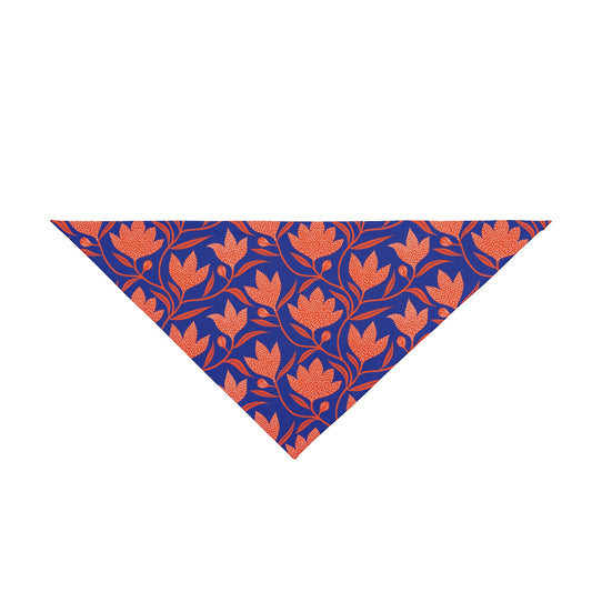 Pet Bandana | Bright Blue & Orange | Magnolia