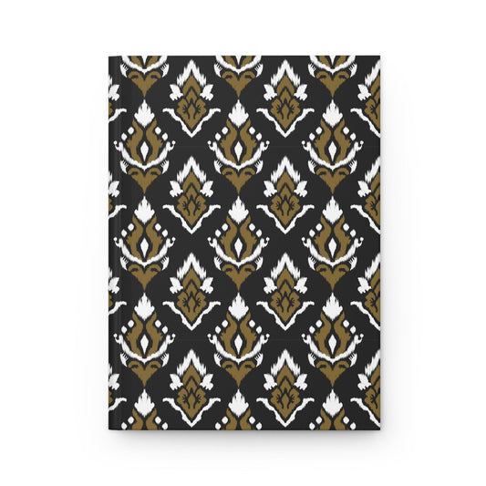 Hardcover Journal | Black & Gold | Ikat