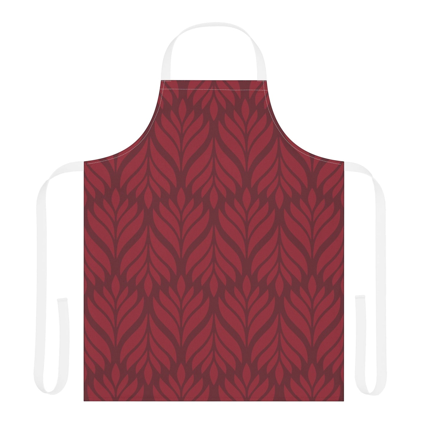 Apron | Maroon & White | Palm