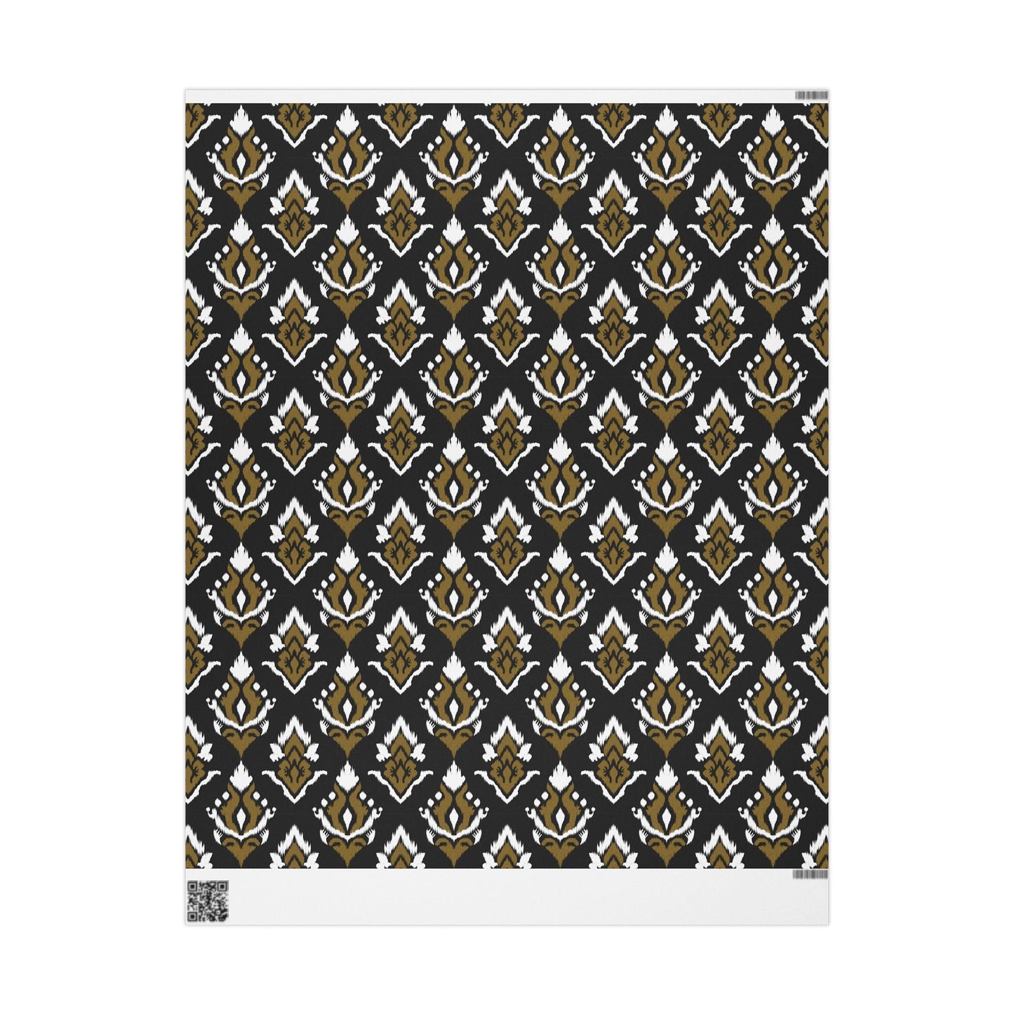 Gift Wrap | Black & Gold | Ikat