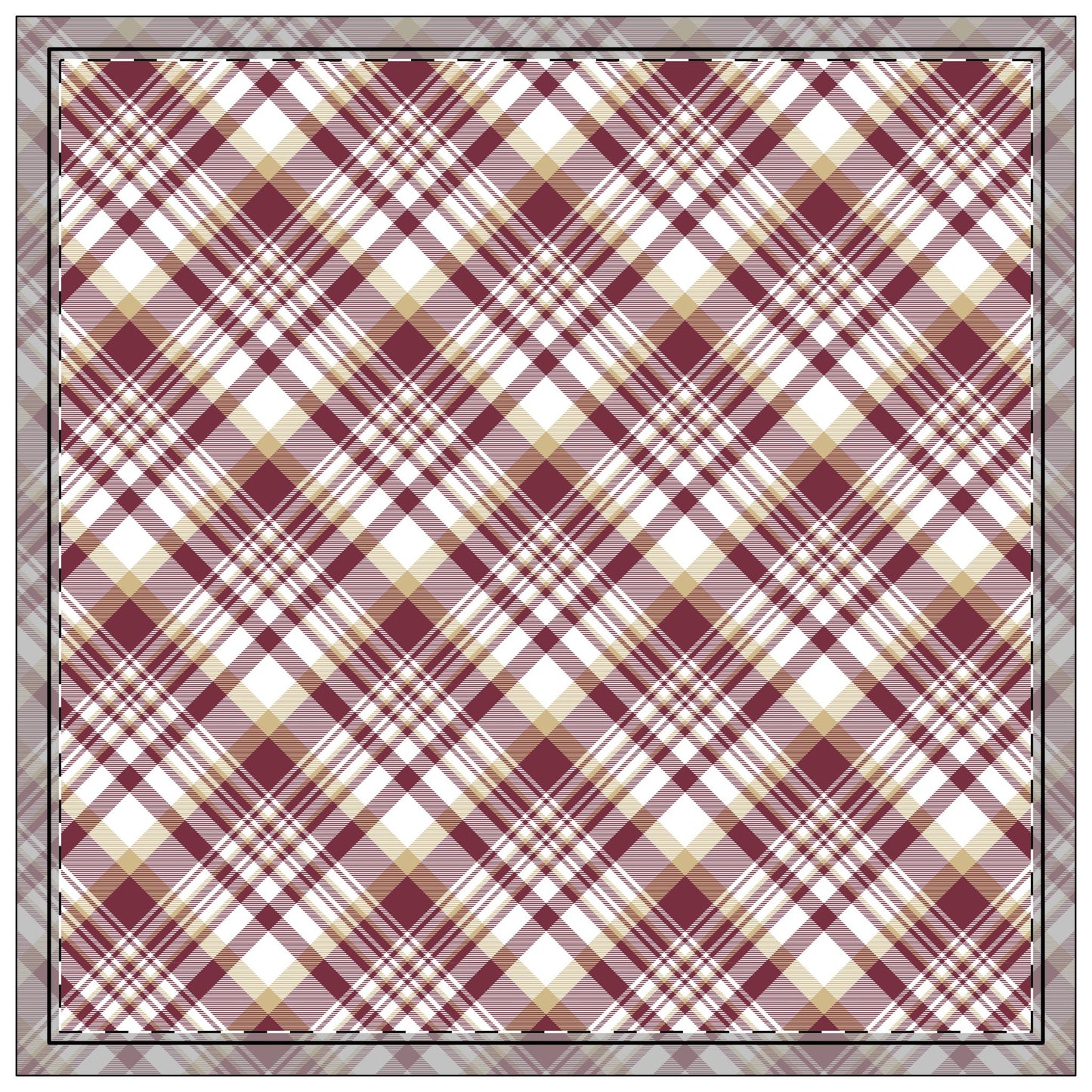 Napkins | Maroon & Gold | Tartan