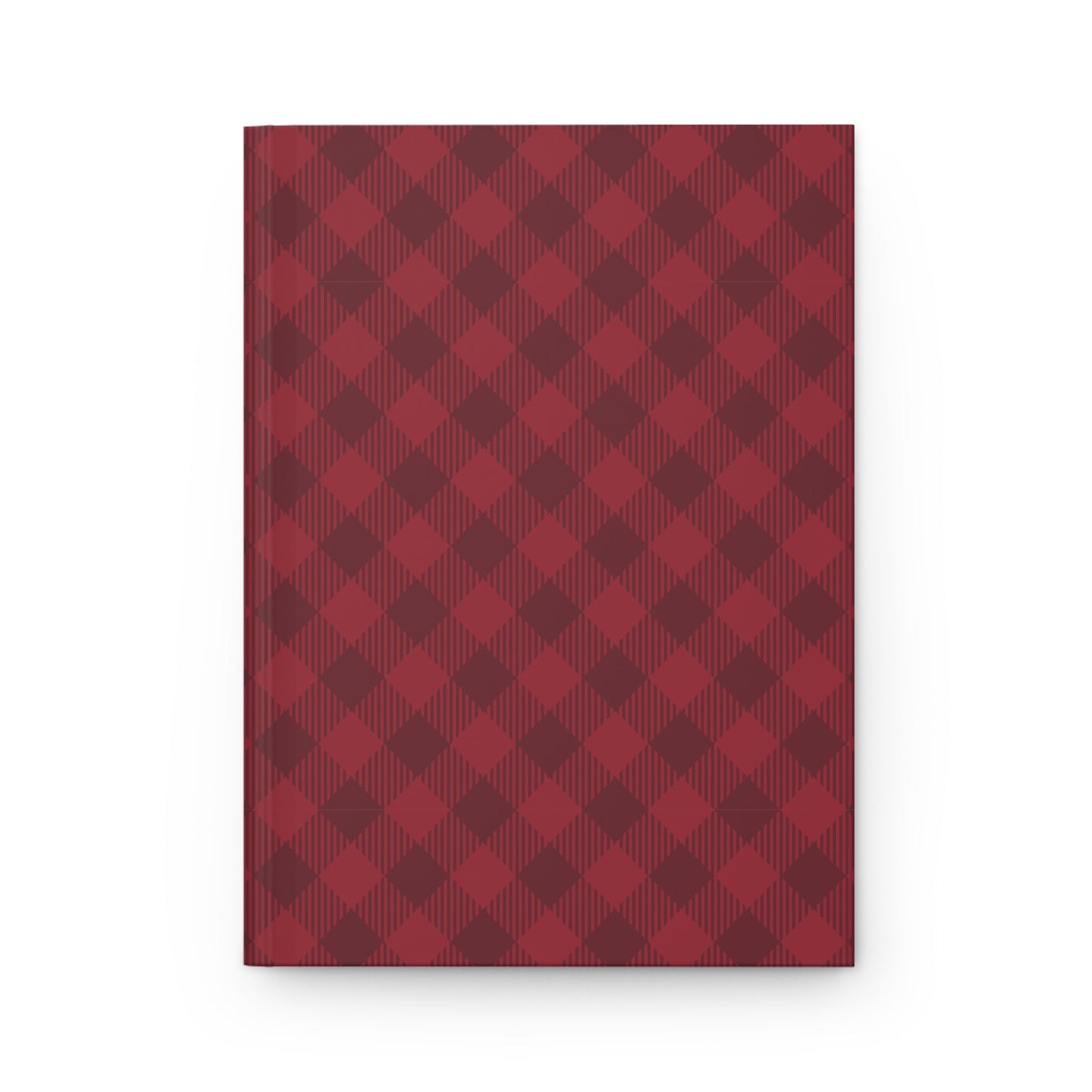 Hardcover Journal | Maroon & White | Gingham