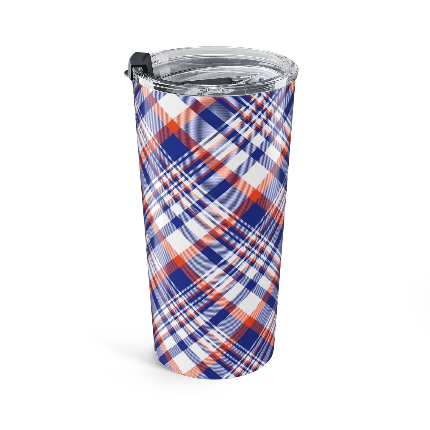 Tumbler | Bright Blue & Orange | Tartan