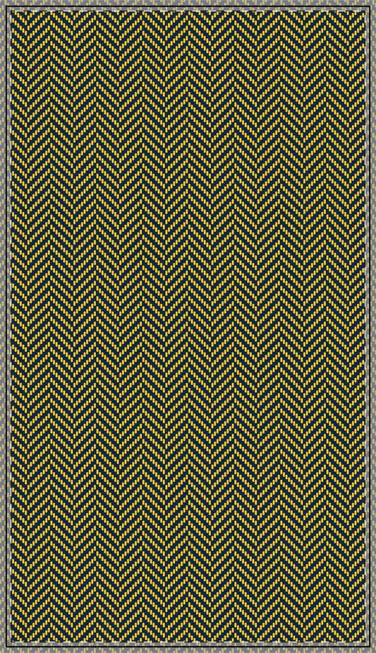 Tablecloth | Yellow & Blue | Herringbone
