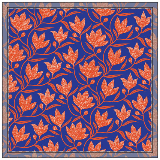 Napkins | Bright Blue & Orange | Magnolia