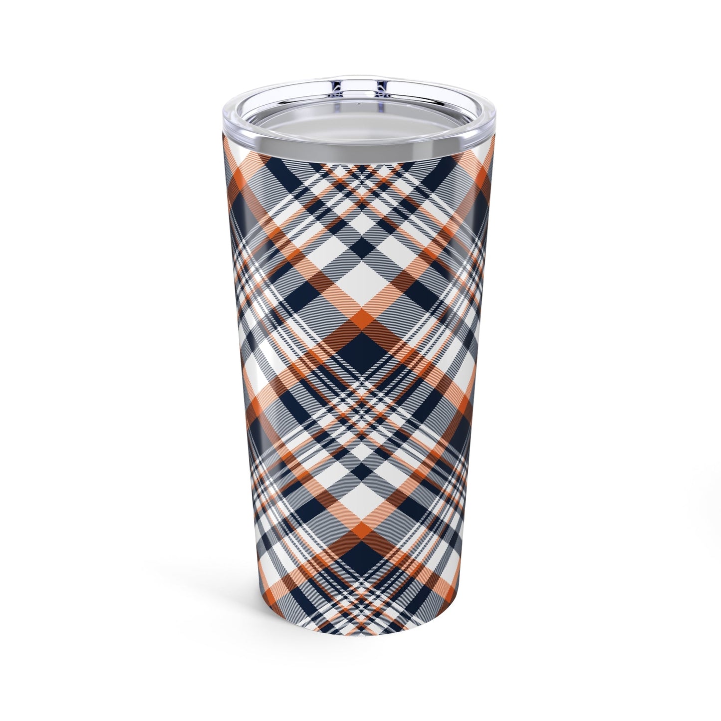 Tumbler | Orange & Blue | Tartan