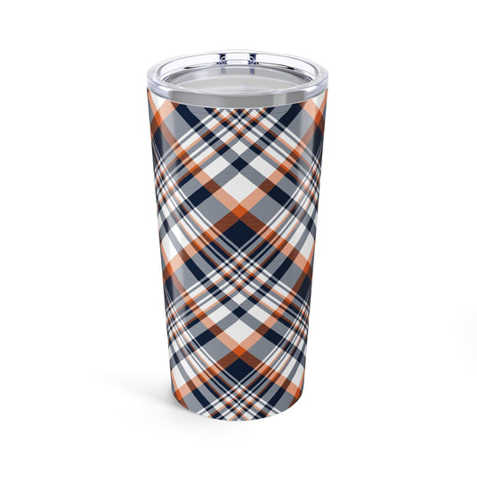 Tumbler | Orange & Blue | Tartan