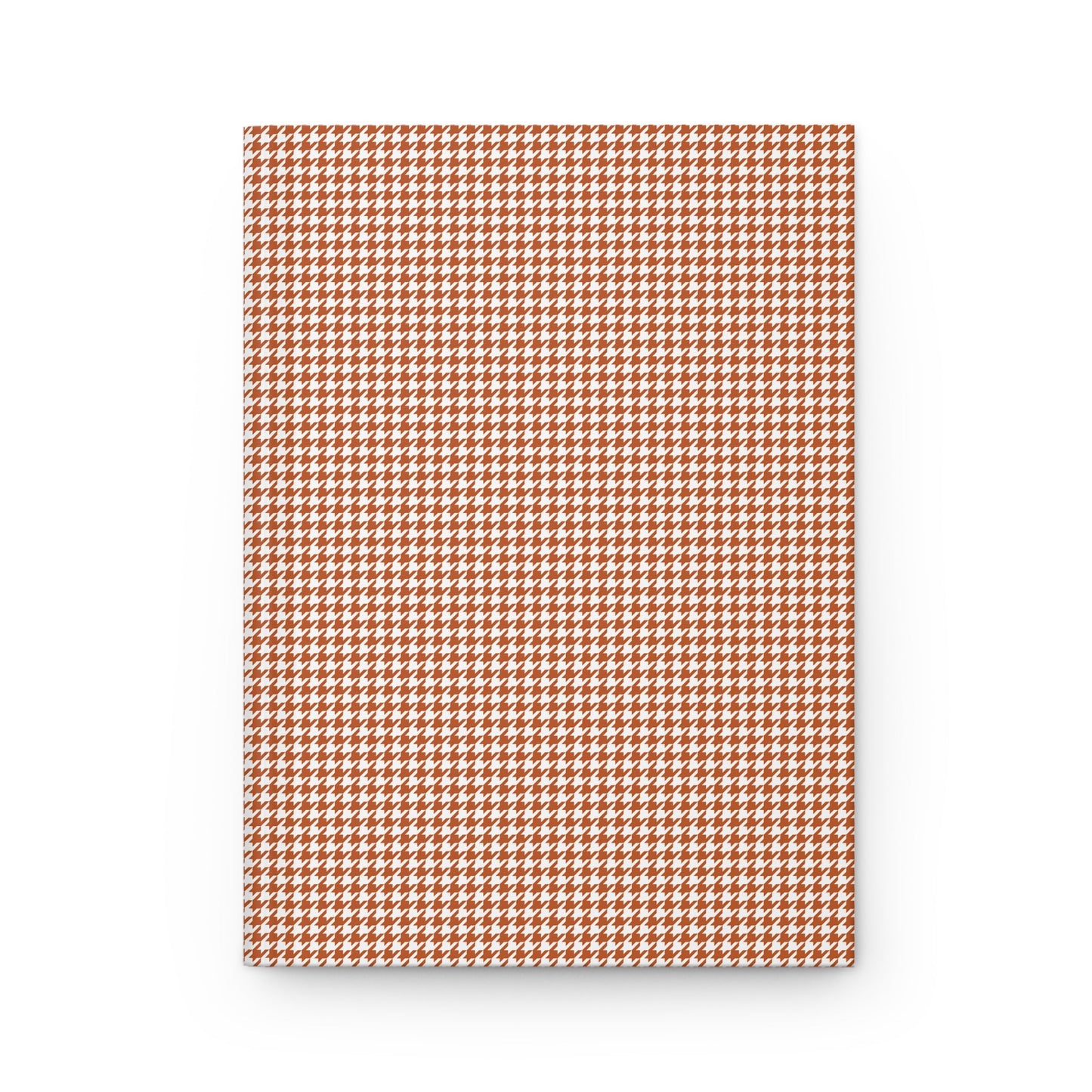 Journal | Dark Orange & White | Houndstooth