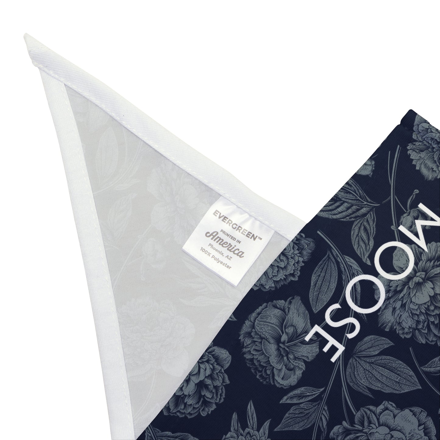Pet Bandana- Personalized | Navy & White | Peony