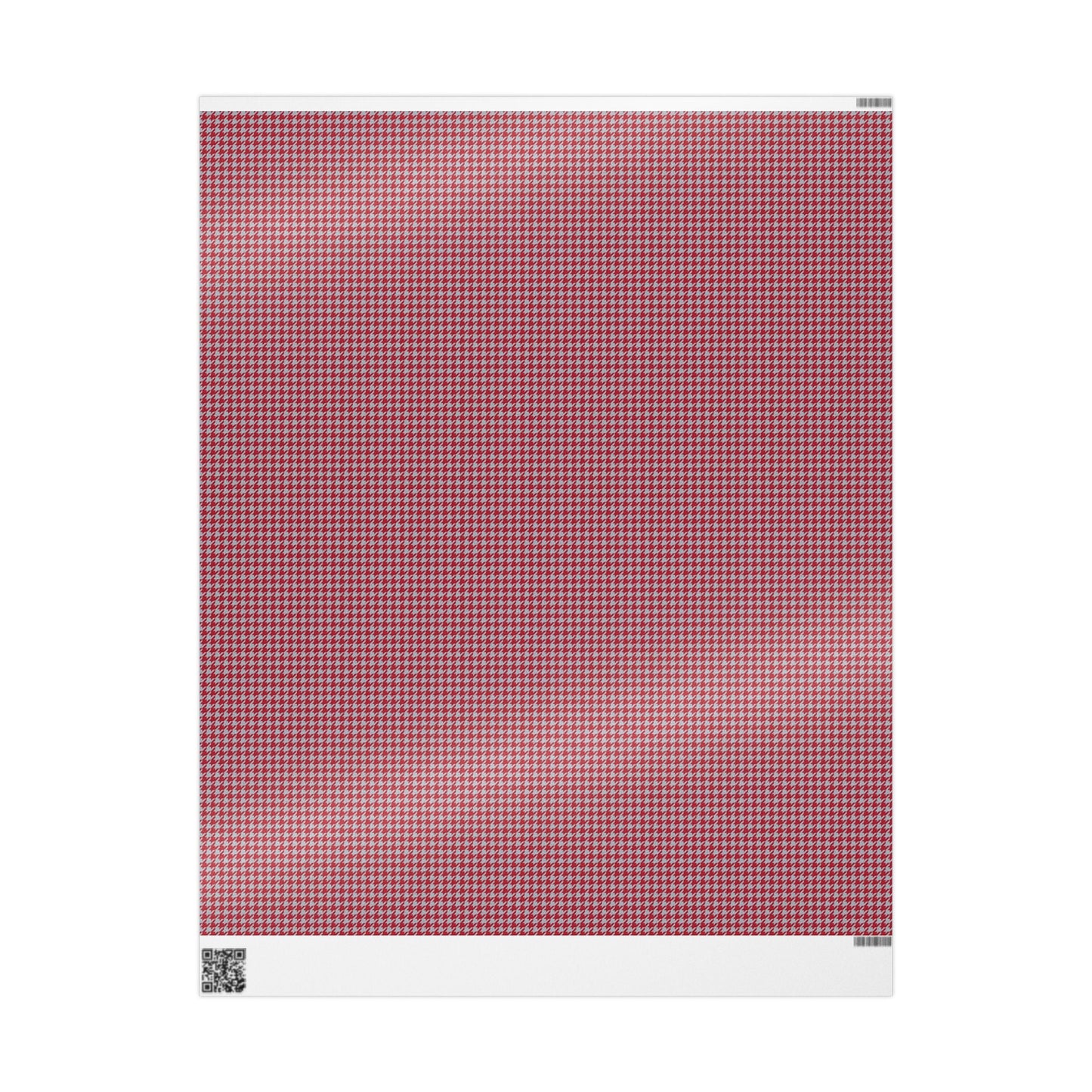 Gift Wrap | Red & Gray | Houndstooth