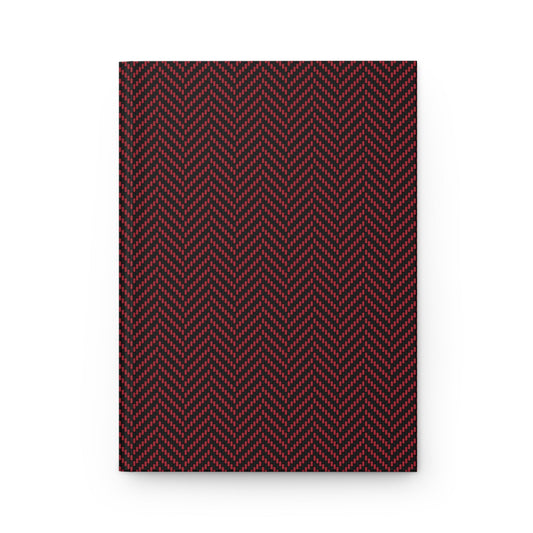 Journal | Red & Black | Herringbone
