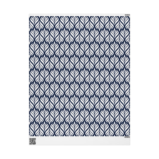 Gift Wrap | Navy & White | Palm