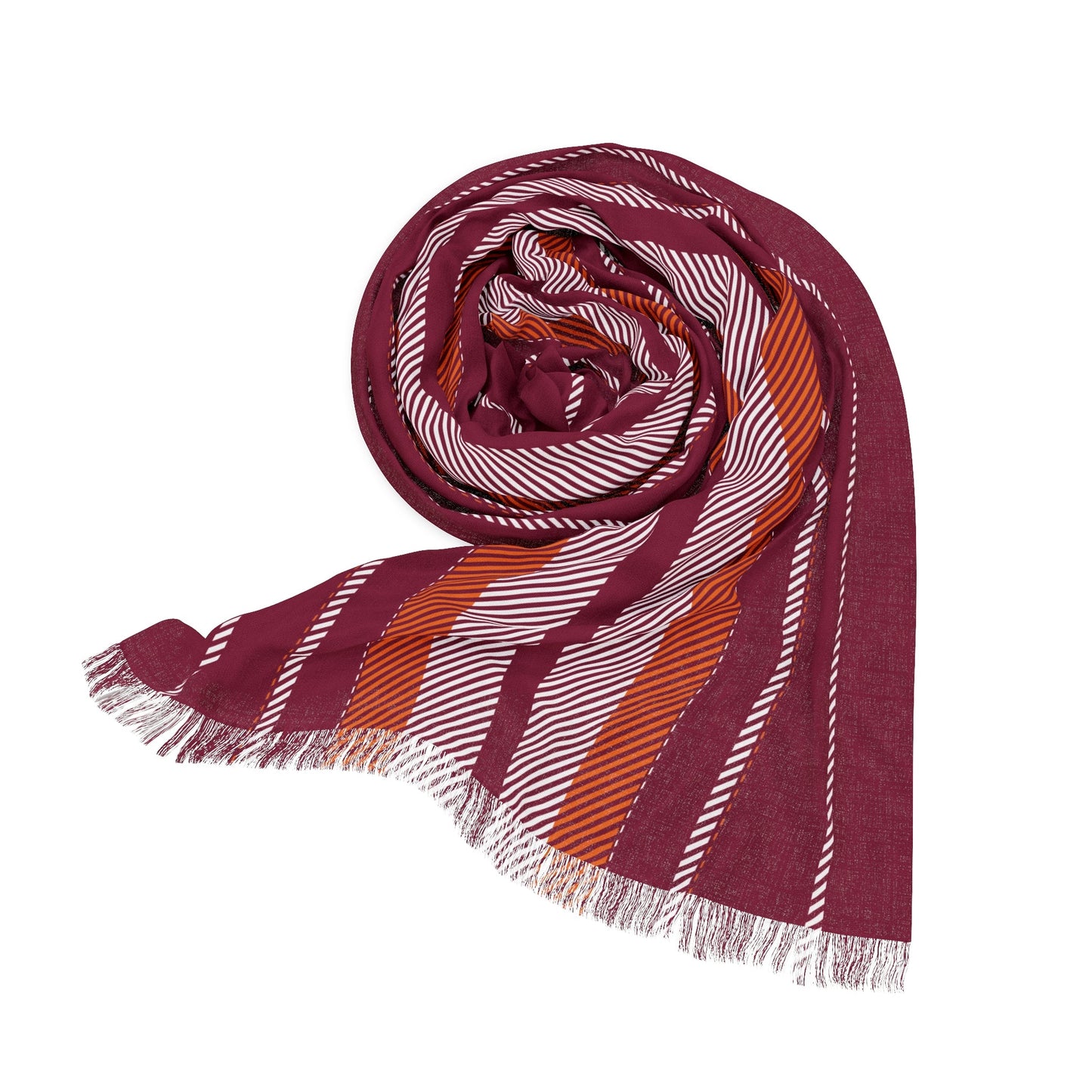 Scarf | Maroon & Orange | Stripe