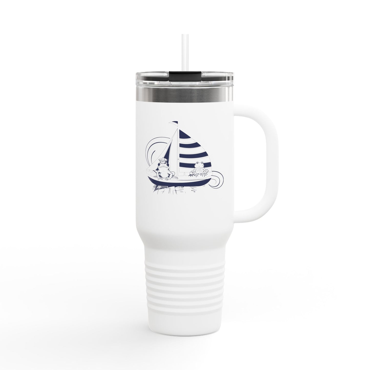 NYP 40oz Insulated Travel Mug with Handle | Frog Boat