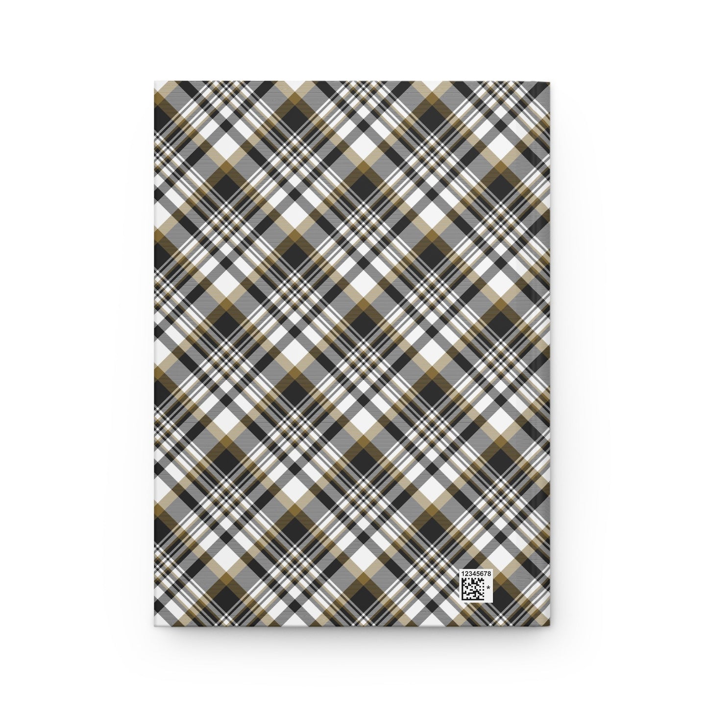 Hardcover Journal | Black & Gold | Tartan