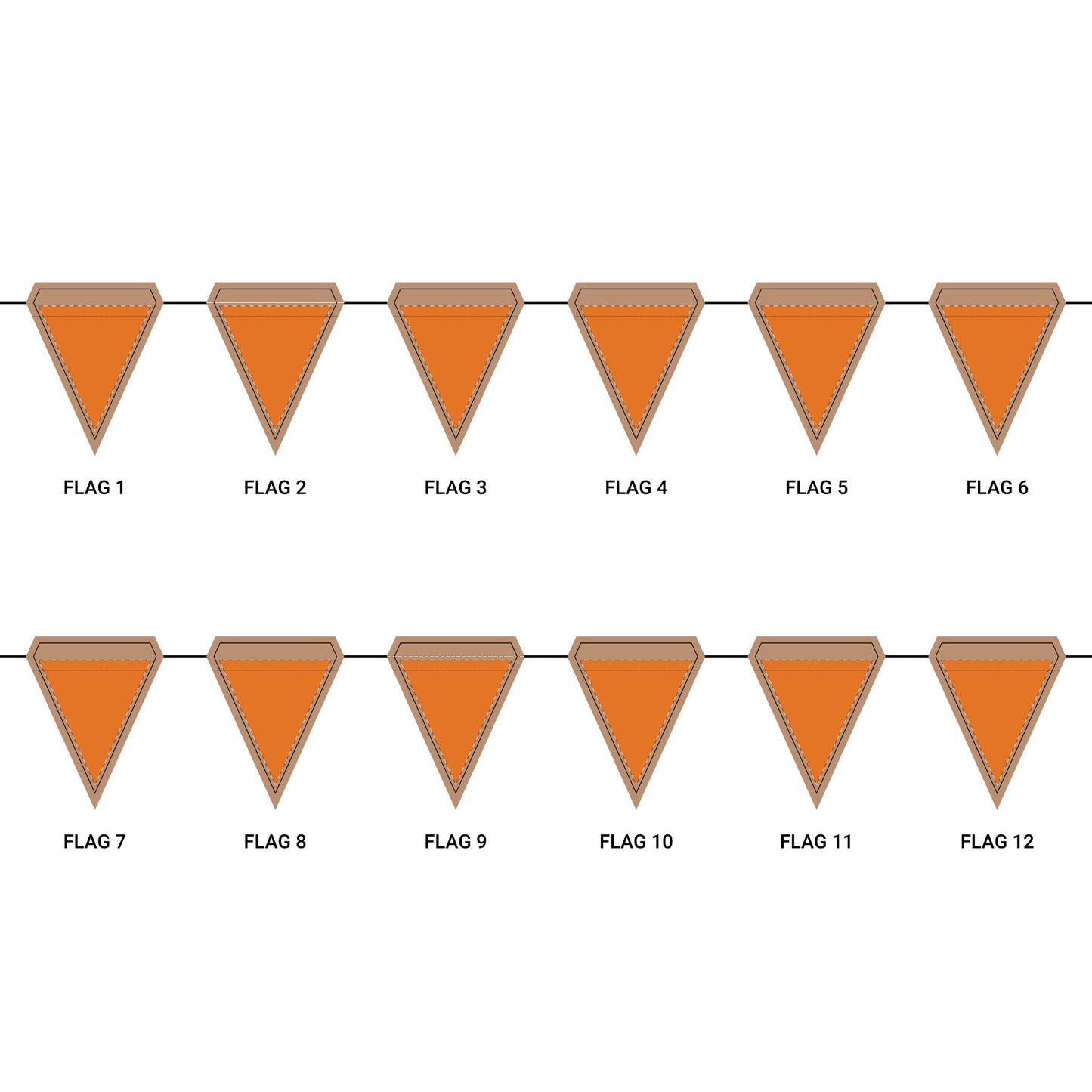 Flag Garland | Blacksburg, Virginia | Light