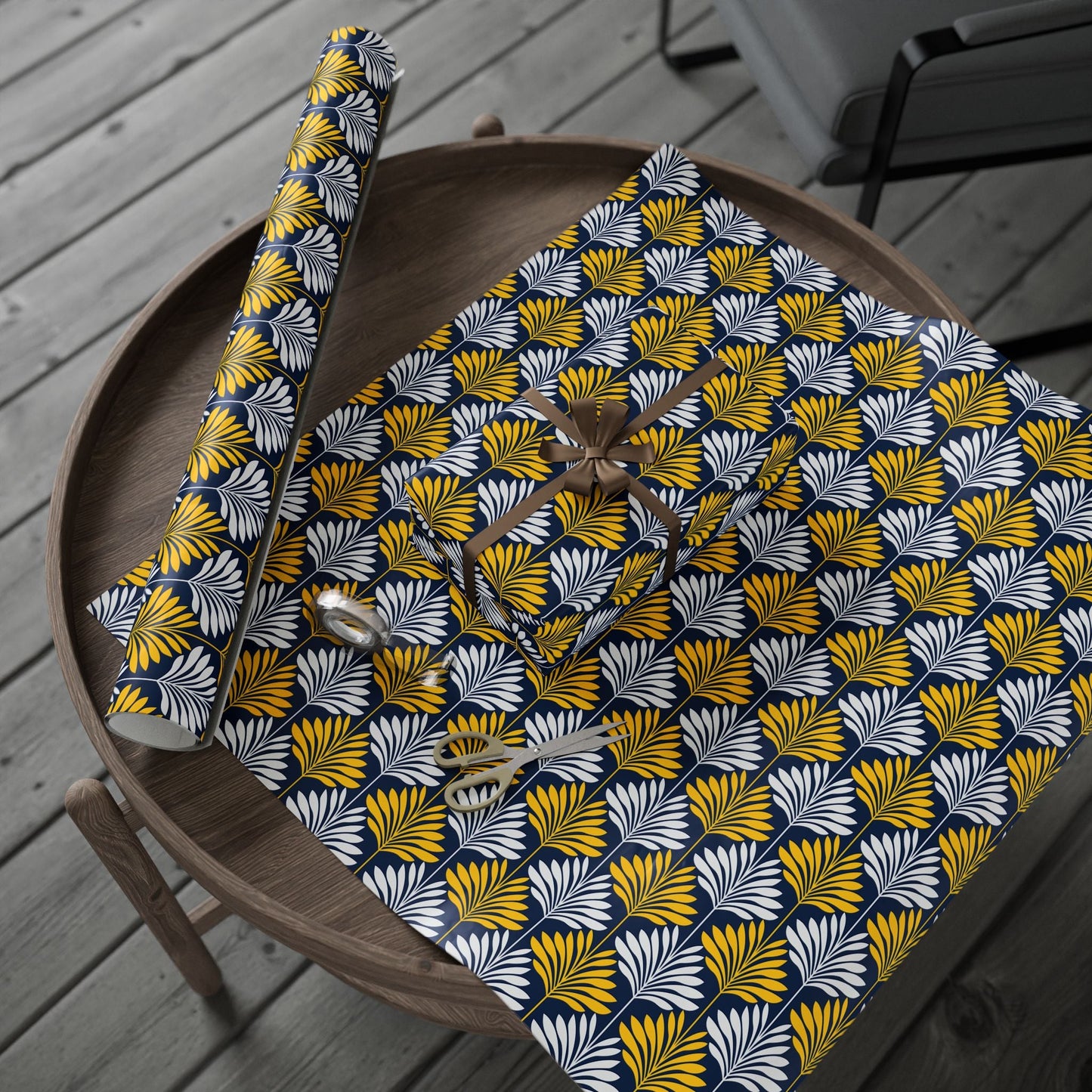 Gift Wrap | Yellow & Blue | Deco