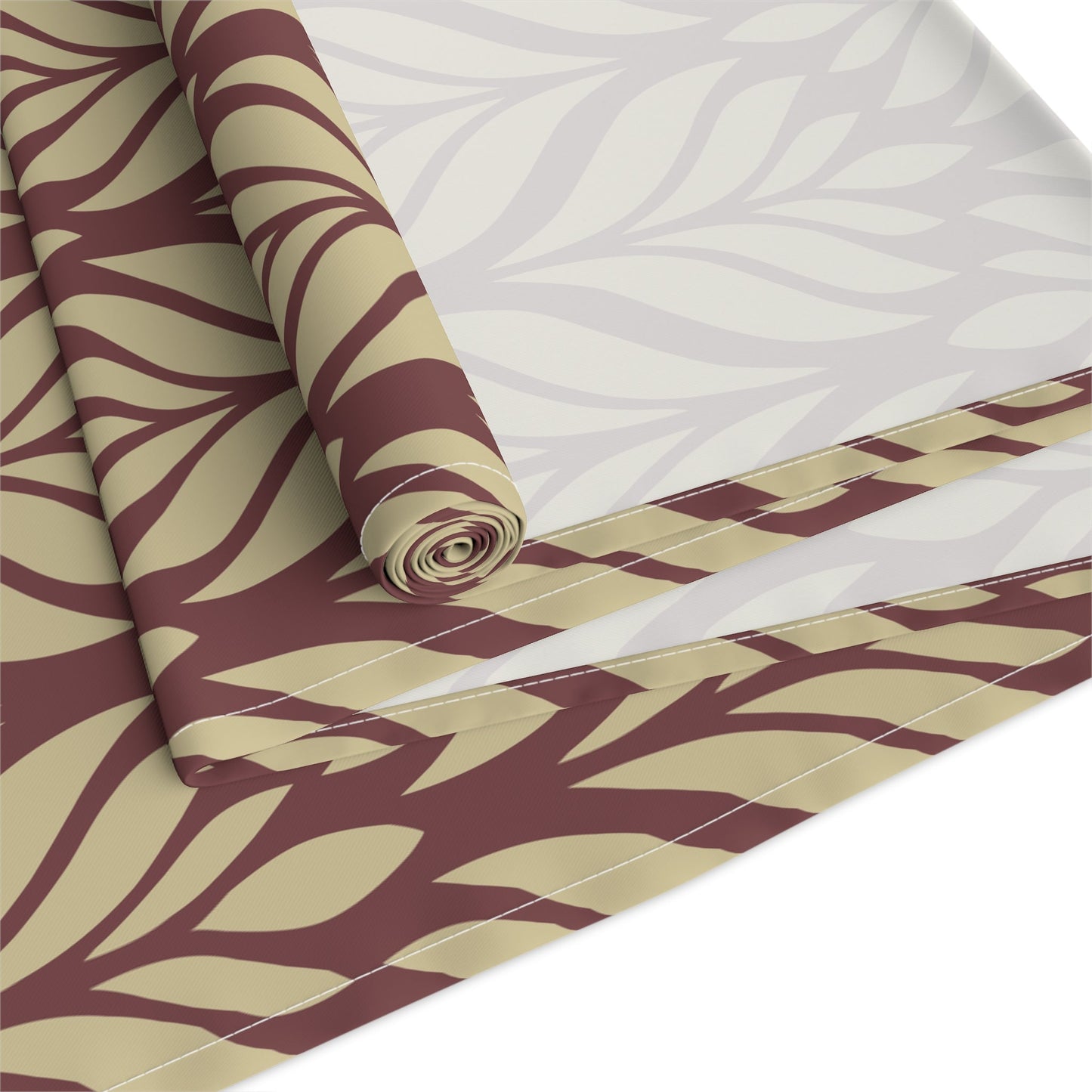 Table Runner | Maroon & Gold | Palm